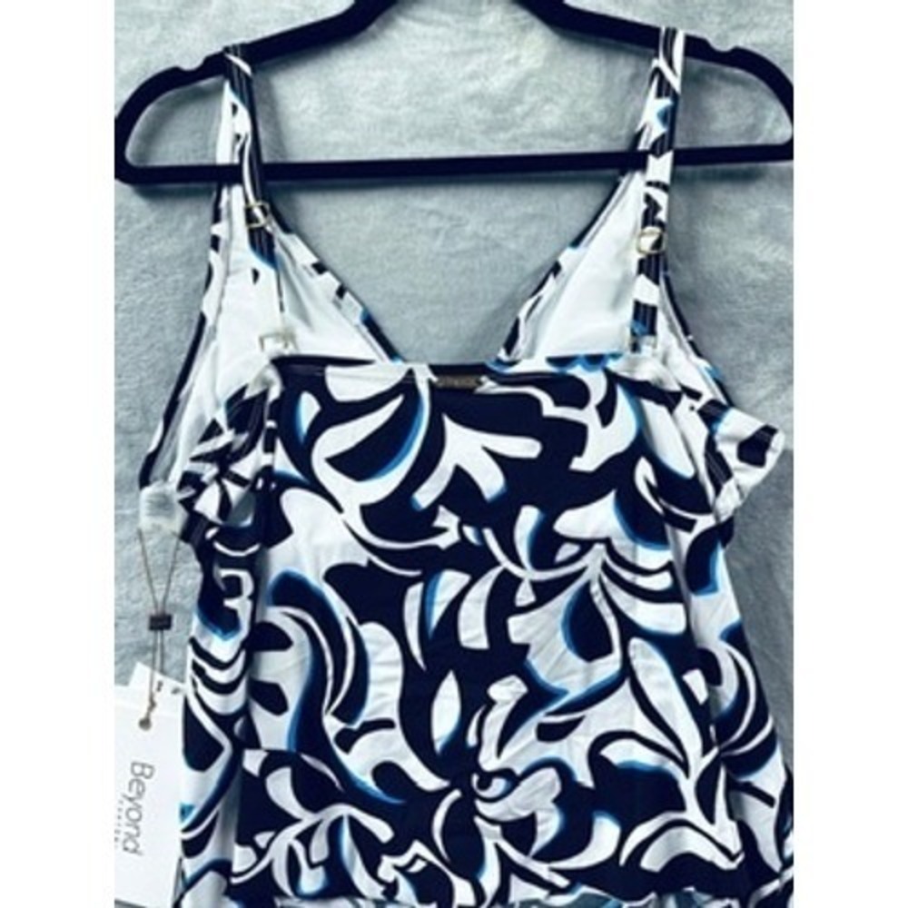 NWT Beyond Control Swimwear TankiniTop Womens Floral Print Size 14 $94 - Picture 7 of 10